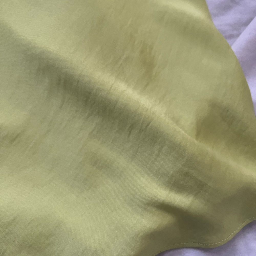 Free People Lime Green Midi Skirt SZ 2 - Picture 8 of 8